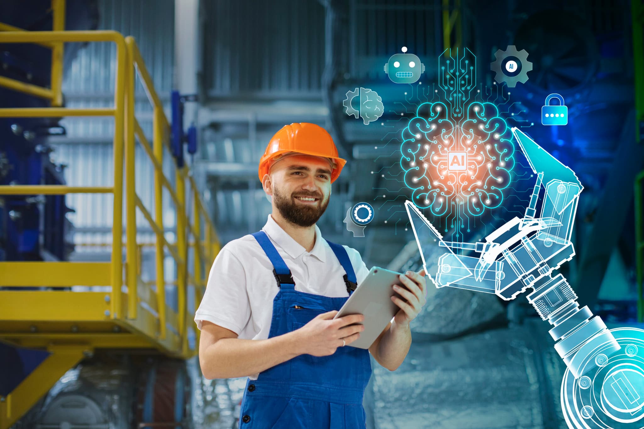 AI in Manufacturing representational image