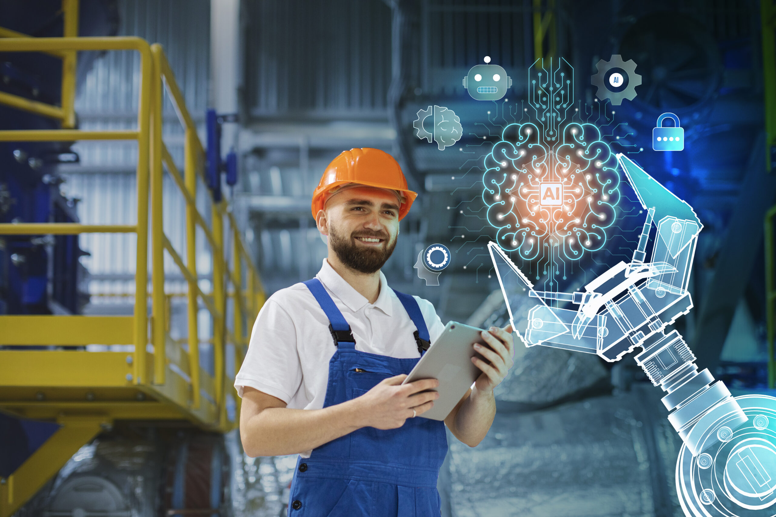 AI in Manufacturing representational image