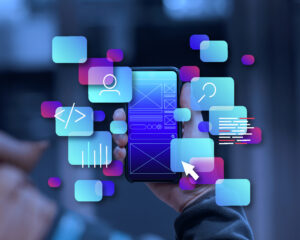 Ai in mobile app development representational image