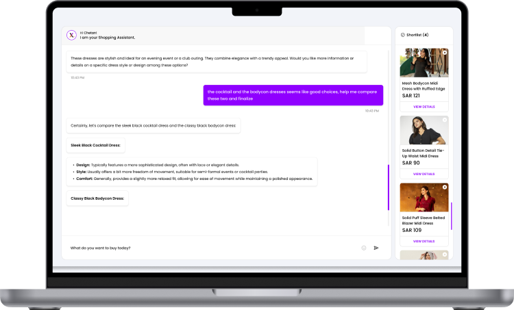 image for e-commerce experience with a Generative AI-powered Virtual Shopping Assistant