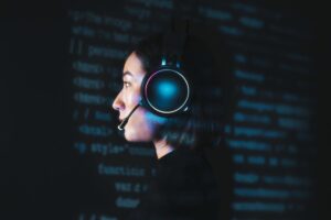female-hacker-craking-code-image