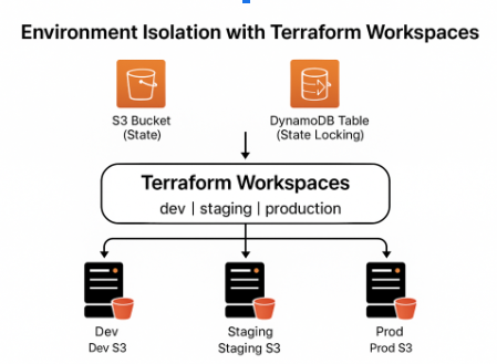 Environment isolation with Terraform workspaces
